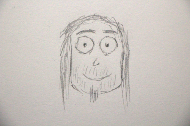 A poorly drawn self portrait,